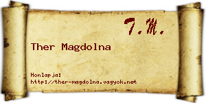 Ther Magdolna névjegykártya