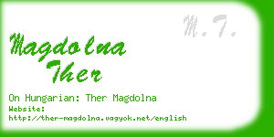 magdolna ther business card